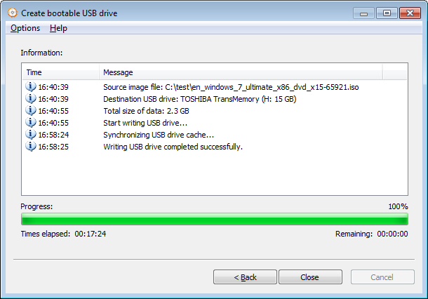 creating bootable usb from iso windows 7