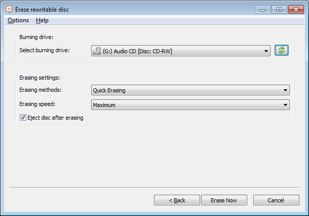 StarBurn DiscEraser Download - Data Eraser Wizard is allows erasing a  rewritable optical