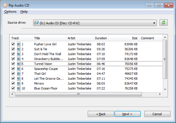 klein ontspannen Badkamer Rip CD to mp3 files